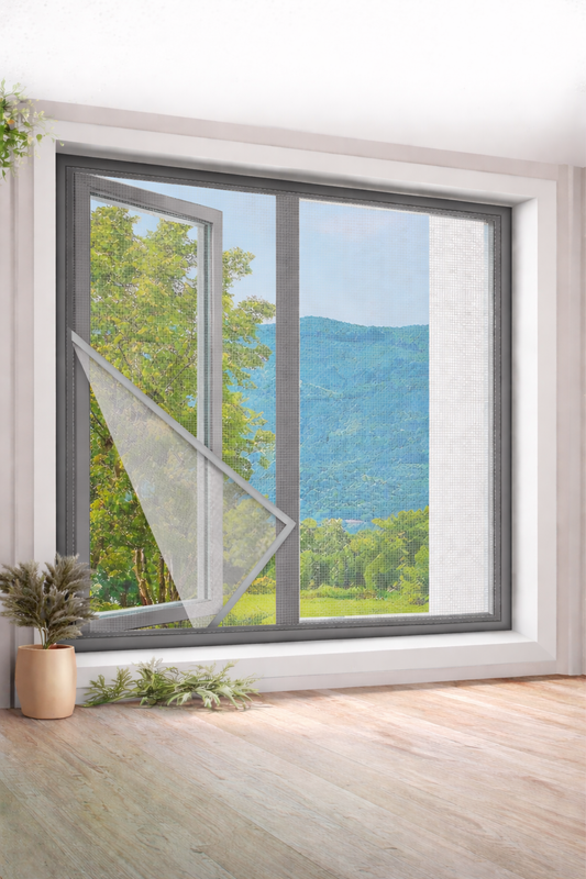 Mosquitera Ventana Gris - diseño elegante